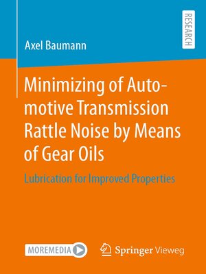 cover image of Minimizing of Automotive Transmission Rattle Noise by Means of Gear Oils